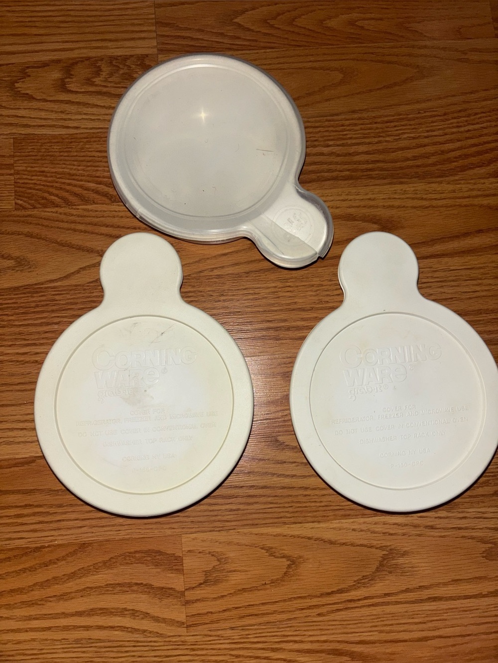 Corningware White Round Microwave Lid - White Plastic